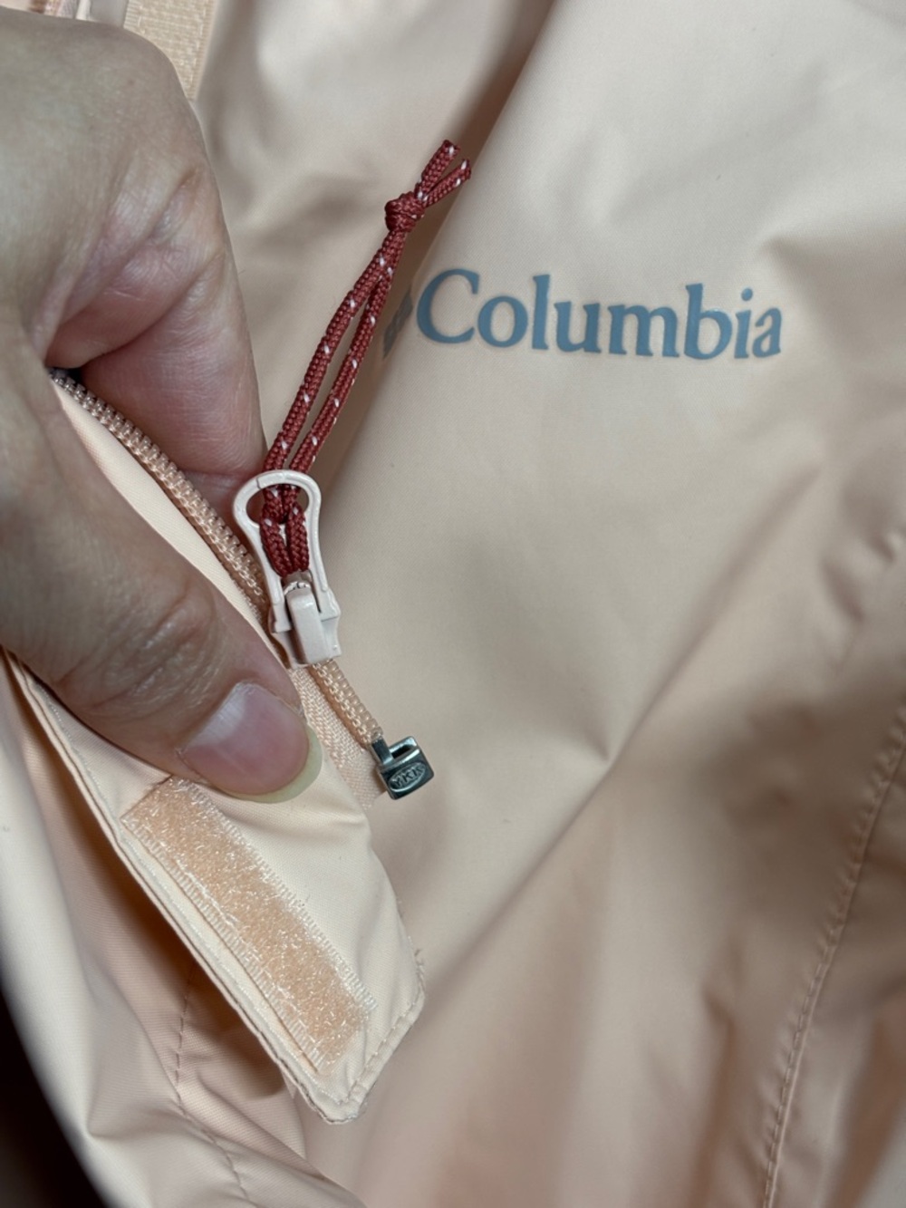 Columbia Women's Arcadia II Rain Jacket Peach Cloud Size S - Picture 5 of 7